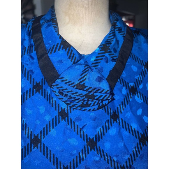 VINTAGE 80s/90s Maggie London 100% Silk 2 Pieces Skirt Set Women - Picture 8 of 12